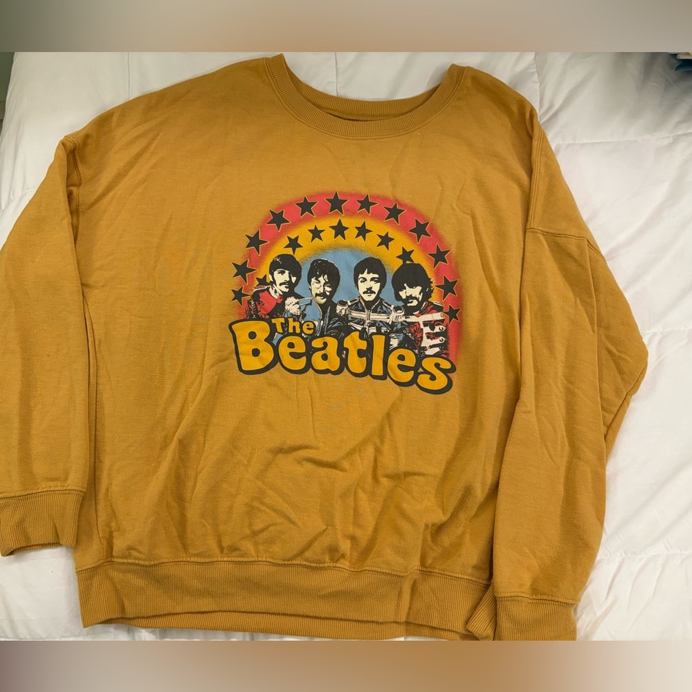 Apple Mustard Crewneck Sweater